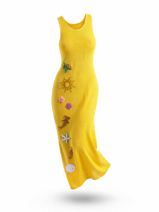 Sea Treasure Embroidered Dress
